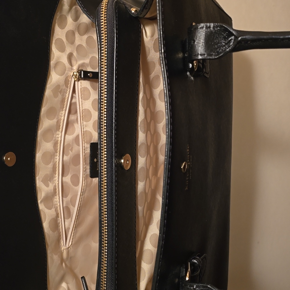 Kate Spade Black Satchel with Gold Hardware - Picture 5 of 7